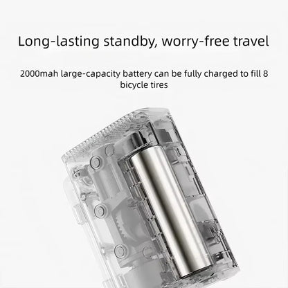 Xiaomi MIJIA Portable Electric Air Compressor 150 PSI, 2000mAh, Tire Pressure Detection, Multiple Preset Mode,LED Light Air Pump