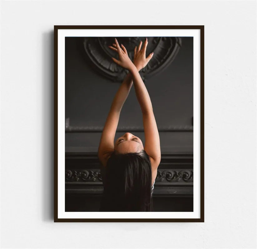 Ballet Dance Room Decorative Painting Ballet Girls Canvas Painting Posters Abstract Portrait Wall Art Picture Living Room Decor
