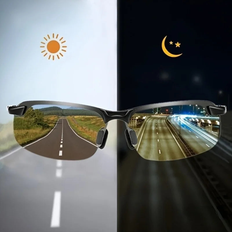 Polarized Fashion Glasses with Daytime and Nighttime Visual Functions, Scratch Resistant, UV Protection