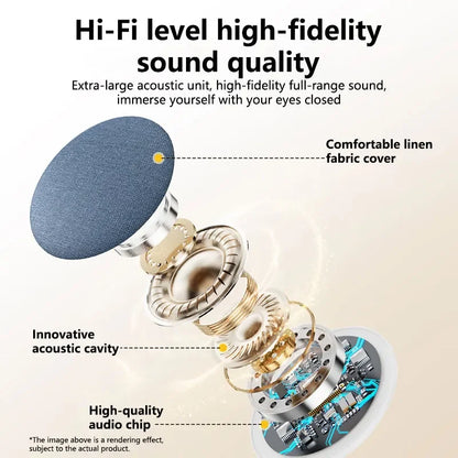 Lenovo Under Pillow Sleep Speaker Bluetooth5.4 Hi-Fi Dynamic Sound Wireless Music Player Home Sleep Sound Equipment For Bedside