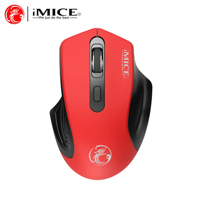 IMICE Wireless Mouse 2.4G Silent Mouse 4Buttons 1600DPI Optical Computer Mouse Ergonomic Battery Mice For Office Laptop PC