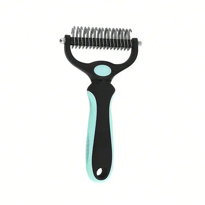 Pet Detangling Comb Thinning Brush Double-Sided Detangling Comb Cleaning Grooming Cat Comb Dog Detangling Comb Pet Supplies Dog Cat Detangling Knife Stainless Steel Comb Hair Removal Comb Detangling Comb Cleaning Pet Supplies