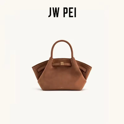 JW PEI Dumpling Bun New Small Women's Shoulder Crossbody Bag High Quality Handheld Small Bag Women'sMedium Faux Suede Tote Bag