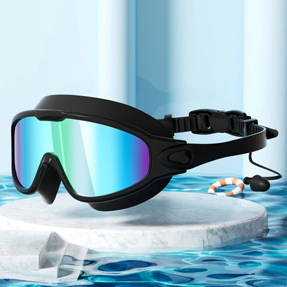 Adult Swimming Goggles Wide View Anti-Fog UV Protection Leak-Proof Swim Glasses Unisex for Men Women