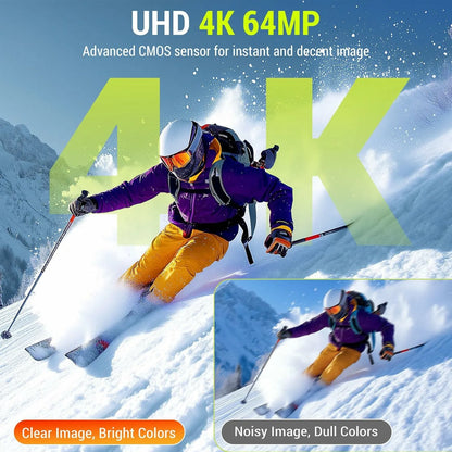 Digital Camera 4K 64MP Camera for Photography 270°Flip Screen Vlogging Camera Autofocus 18X Zoom Point and Shoot Digital Camera