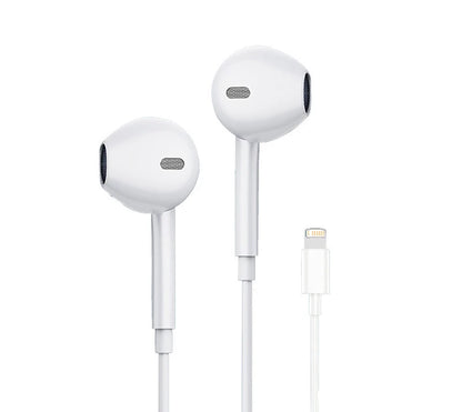 Original Wired Earphones For iPhone 16/15/14/13/12/11 Pro Max 7/8Plus XR/XS/X iPad In-Ear Earbuds Lightning USB-C 3.5mm Earphone