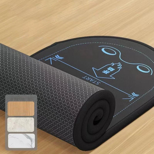 Eco-Friendly Yoga Mat With Scale For Fitness Exercise Non-Slip Abdominal Wheel Mat For Home Workouts