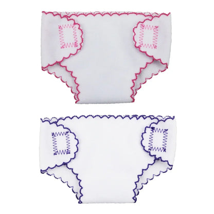 Baby Diapers Doll Underwear for 14-18 Inch Baby Dolls Underwear Reusable Adjustable Diapers for Infant Reborn Dolls Baby Girls