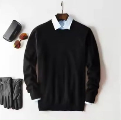 Cashmere Cotton blend sweater men pull homme 2025 autumn winter sweter clothes sueter hombre man pullover sweaters