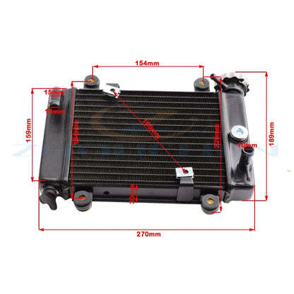 High-quality Motorcycle Cooling System Radiator For 150cc 200cc 250cc Engine Cooler