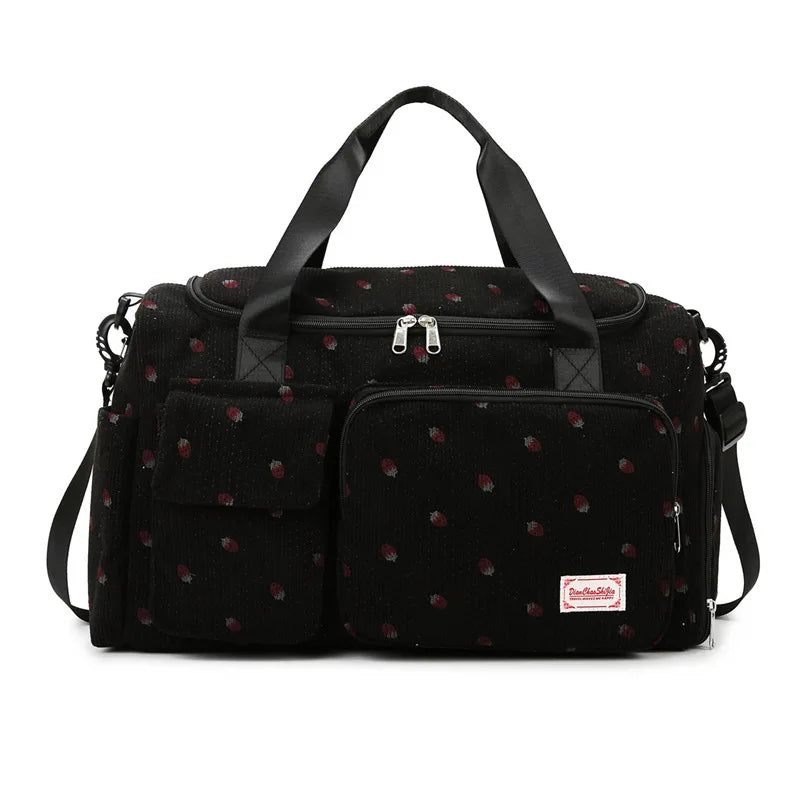 Travel Tote Bag Large Capacity Carry on Travel Bag with Shoe Compartment Sports Fitness Bags for Women Duffle Bags