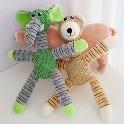 Plush Dog Toy Cute Stuffed Animal Toy for Small Medium Dogs Teething Chew Toy for Puppy Interactive Playmate Reduces Anxiety