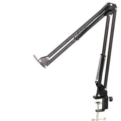 LINIM Microphone Arm Boom,Adjustable Suspension Boom with Heavy Duty Clamp,Scissor Mic Stand for Recording,Gaming