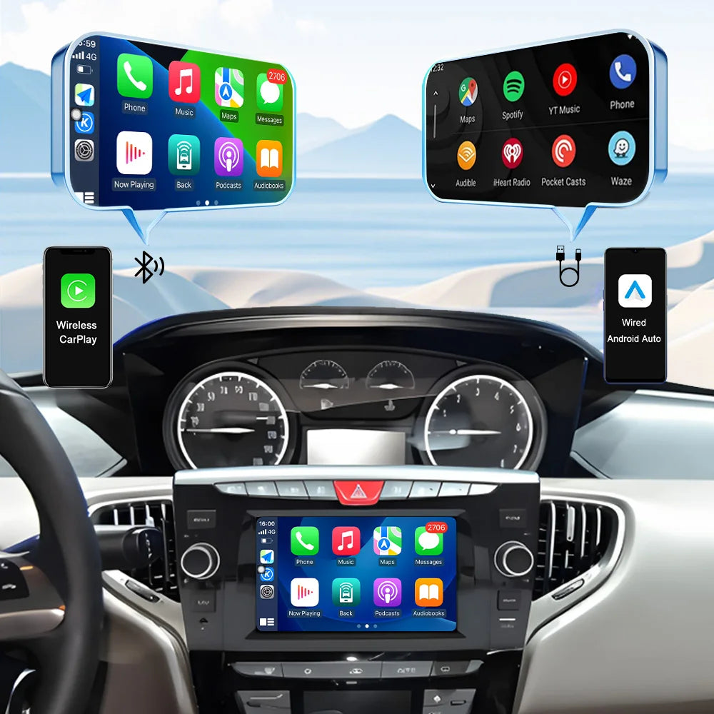 for Mercedes-Benz R-Class R300 R350 R400 2006-2014 GPS Navigation 7" 2.5D Touch Screen Android 16 Wireless CarPlay DSP Stereo