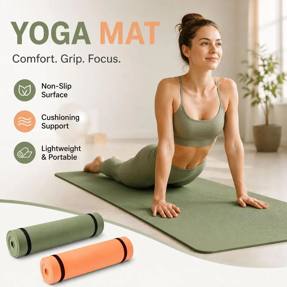 1PCS Exercise Yoga Mat Foldable Pilates Fitness Mat Thickened Comfortable Foam Workout Mat  Portable Travel Fitness Exercise Pad