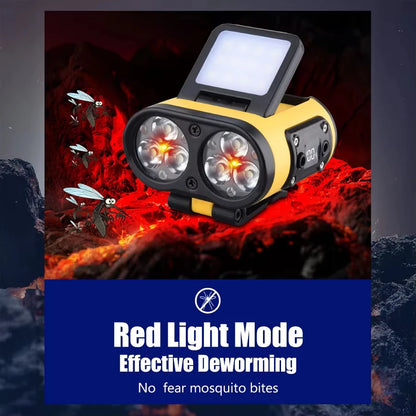 Induction Headlight With Strong Light, Long Endurance, Lithium Battery, Super Bright, Waterproof Charging, Outdoor Head Mounted
