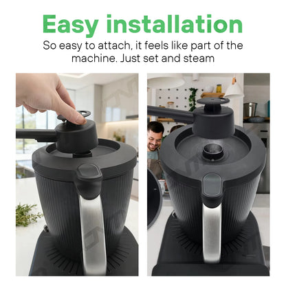 Steam Deflector for Thermomix TM7, Heat Resistant Kitchen Steam Diverter, Easy Install Cooking Accessory