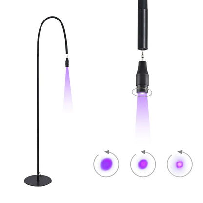 UV Lamp Eyelash Noise Reduction Foot Switch 10W Fast Dry Polish Lash UV Glue Curing Beauty Salon Eyelash Extension Light