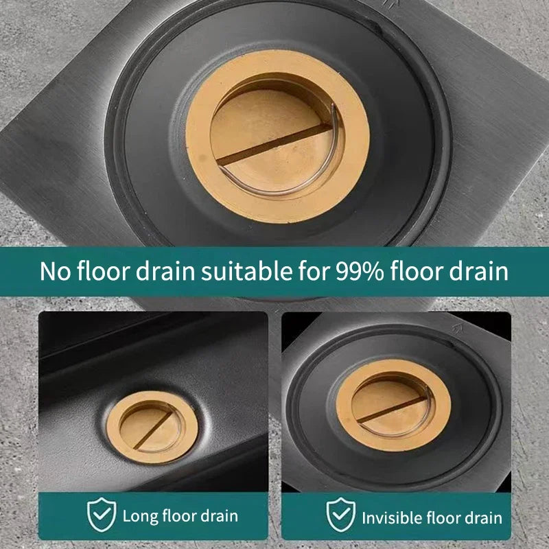 All-copper Floor Drain Core Floor Shower Drain Stopper Insectproof Anti-odor Deodorization Toilet Kitchen Bathroom Toilet Sewer