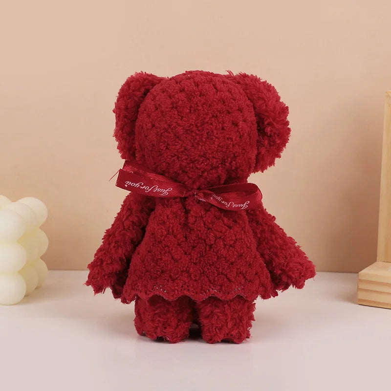 1-10Pcs Teddy Bear Towel Gift for Baby Shower Kids Birthday Party Favors Wedding Anniversary Guests Gift Christmas Easter Decor