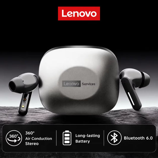 New Lenovo LE209 Wireless Bluetooth Earphone Business Music Bluetooth Headphone HD Call with Mic 30H Battery Life Gaming Headset