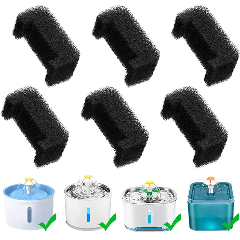 Replacement Filters for Cat Water Fountain Activated Carbon Replacement Filters Pet Cat Water Dispenser Filters Accessorie
