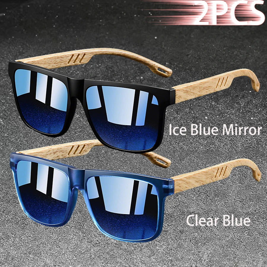 Fashion Vintage Square Square Frame Sunglasses Men Women Fishing Driving Man Luxury Brand Designer Sun Glasses  Eyewear