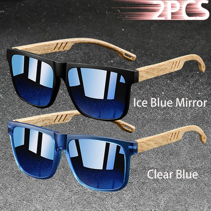 Fashion Vintage Square Square Frame Sunglasses Men Women Fishing Driving Man Luxury Brand Designer Sun Glasses  Eyewear