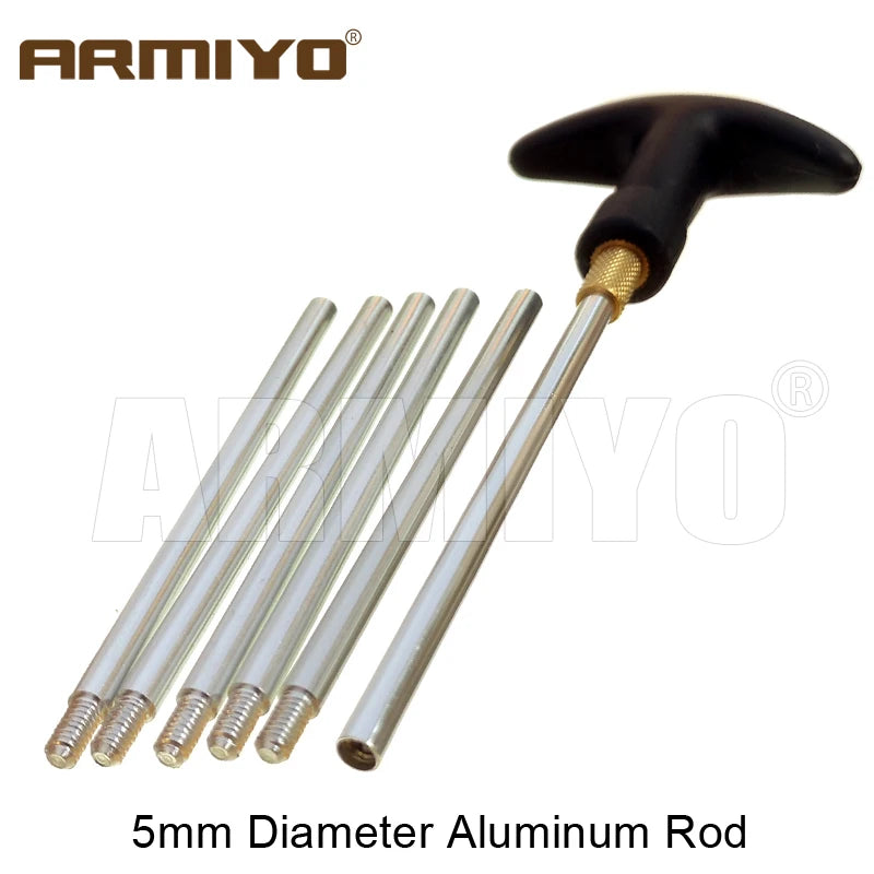 Armiyo .17Cal 5.56mm ~ 9mm .45Cal 100Pcs Wool Felt Polishing Pad Without Hole Bore Mop Brush Pipeline Cleaning Oiling Tool