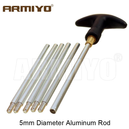 Armiyo .17Cal 5.56mm ~ 9mm .45Cal 100Pcs Wool Felt Polishing Pad Without Hole Bore Mop Brush Pipeline Cleaning Oiling Tool