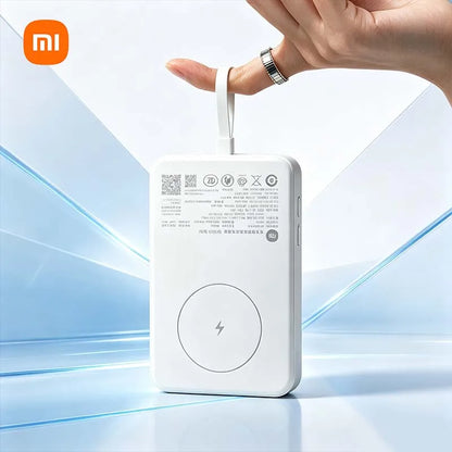 Xiaomi 10000mAh Magnetic Portable External Battery Power Bank 33W Fast Charging Built-in USB-C Cable for iPhone Smartphones