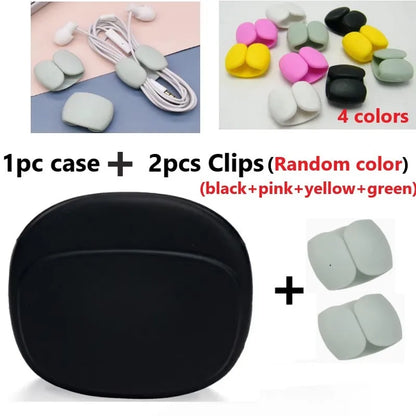 Silicone Cell Phone Cable Bag, Data Cable Storage Box, Travel Earphone, Wire Key, U Drive, USB Rating, Sauna