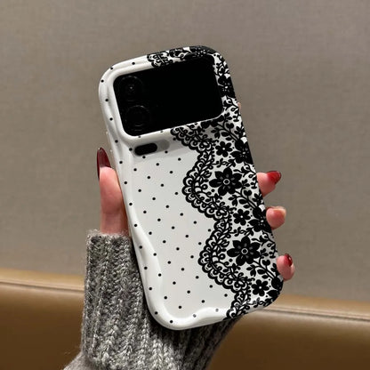 Luxurious Polka Dot Lace Print Phone Case For Xiaomi Mi 17 15 15T 14 14T 13 13T 12 12T 11 Pro Max Ultra Lite Soft Wave Oil Cover
