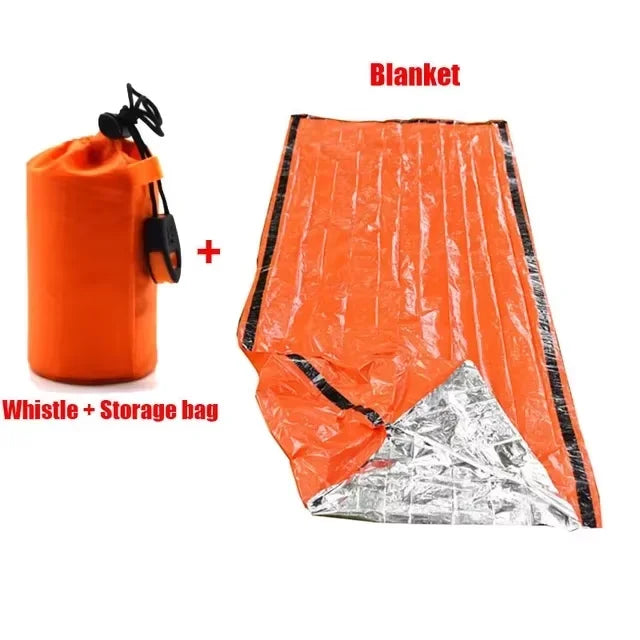 Waterproof Lightweight Thermal Emergency Sleeping Bag Bivy Sack Survival Blanket Bag CampingHiking, Outdoor Activities Equipment