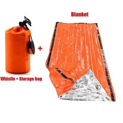 Waterproof Lightweight Thermal Emergency Sleeping Bag Bivy Sack Survival Blanket Bag CampingHiking, Outdoor Activities Equipment