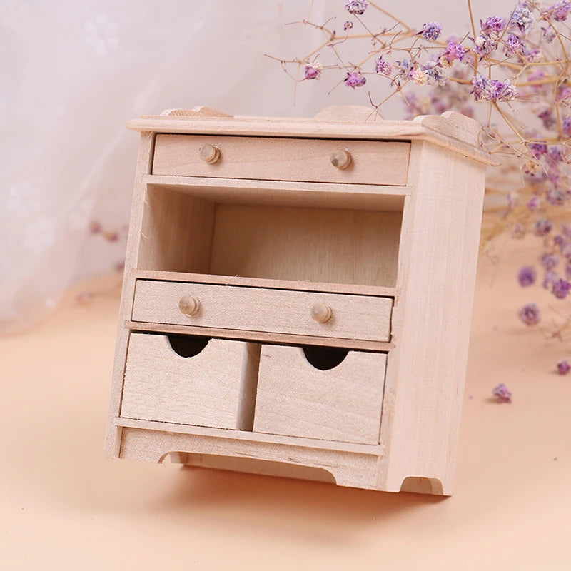 1:12 Dollhouse Miniature Cabinet Set - Living Room Furniture Accessories