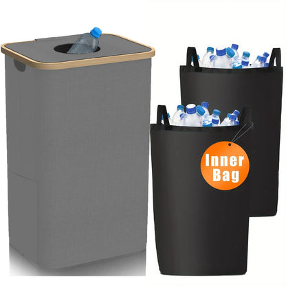Empty Bottle Storage Basket Wastewater Bottle Collection Bag Folding Storage Bag for Bottle Organizer Recyclable Bottle Tote Bag