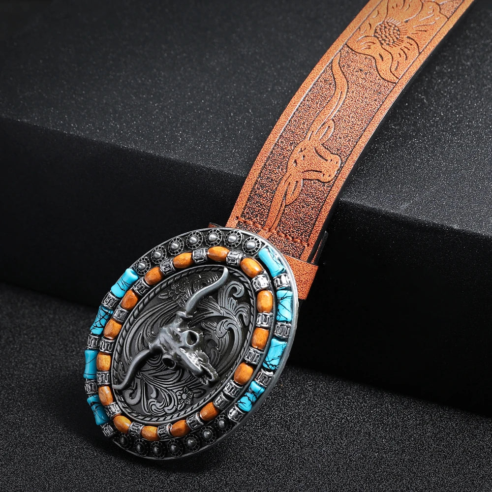 Men's belts, with a Western cowboy style, are a common item for grasslands and parties, and also make great holiday gifts.