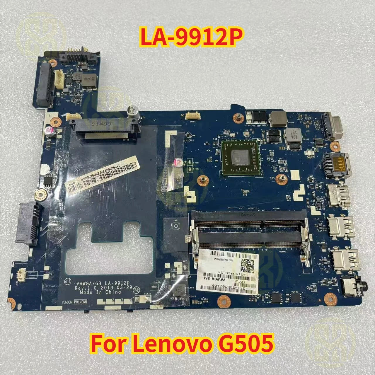 LA-9912P For Lenovo G505 Laptop Motherboard with E1-2100 CPU 100% Tested Ok