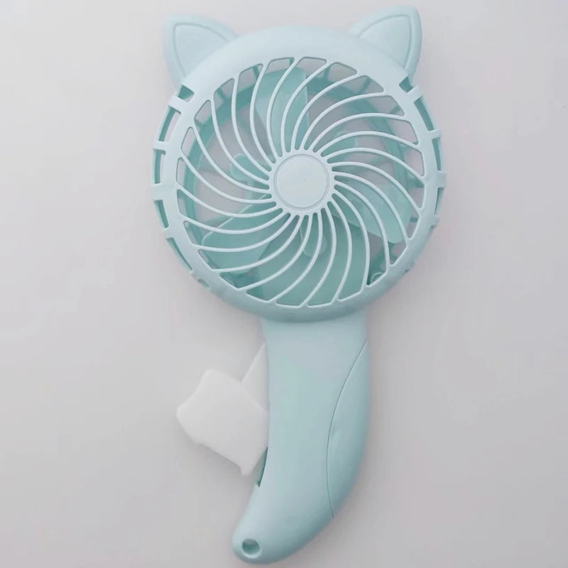 Portable Handheld Fan Handheld Pressure Fan Mini Portable Fan No Battery Household Cute Fan Cooling Cartoon Handheld Fan