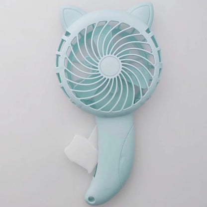 Portable Handheld Fan Handheld Pressure Fan Mini Portable Fan No Battery Household Cute Fan Cooling Cartoon Handheld Fan