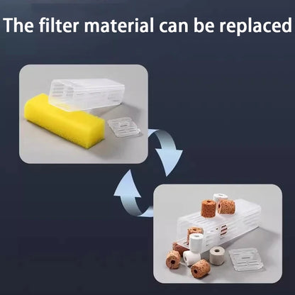 Fish Tank Filters External Aquarium Filter Waterfall Hang on Oxygenate Filter Three-in-one Aquarium Oil Film Removal Machine