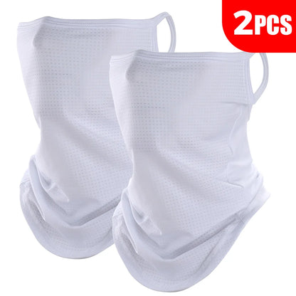 Breathable Scarf Half Face Mask Summer Quick-drying Neck Gaiter Cover Hanging Ear Sun Protection Bandana Neckerchief Headwear