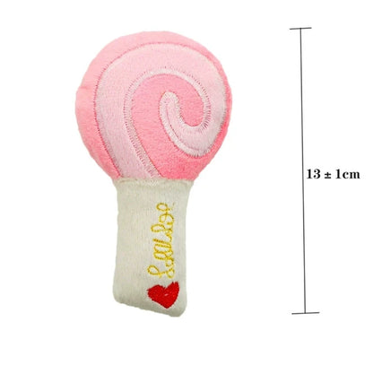 Dog Squeaky Toys Plush Animal Fruit Food Toy Durable Chew Interactive Toys Small Medium Dogs Cats Puppy Pet Supplies