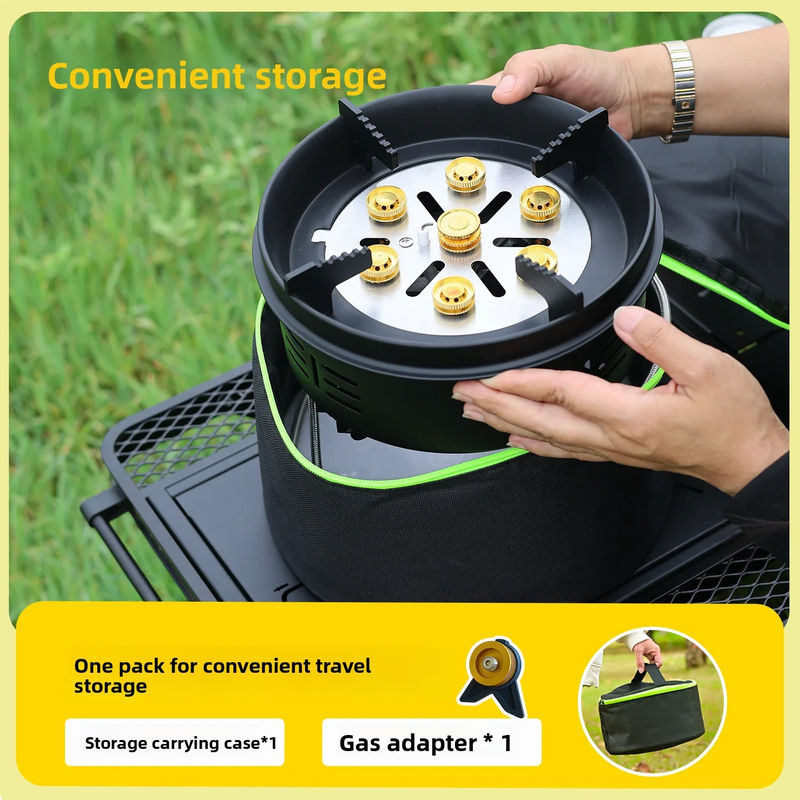 Seven Star Outdoor High Mountain Portable Gas Stove Split Type Camping Cooking Burner QBA