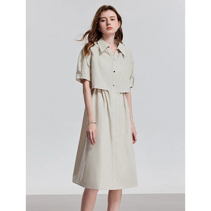 TOYOUTH Women Dress 2025 Summer New Elegant Dress 8529028