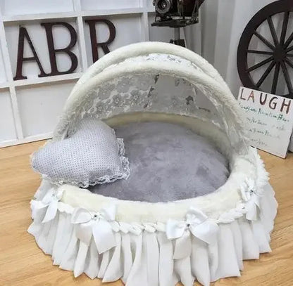 Pet Cradle Bed Dog'S Lace Nest For High-End Comfort Dog Bed Luxury Pet Bed