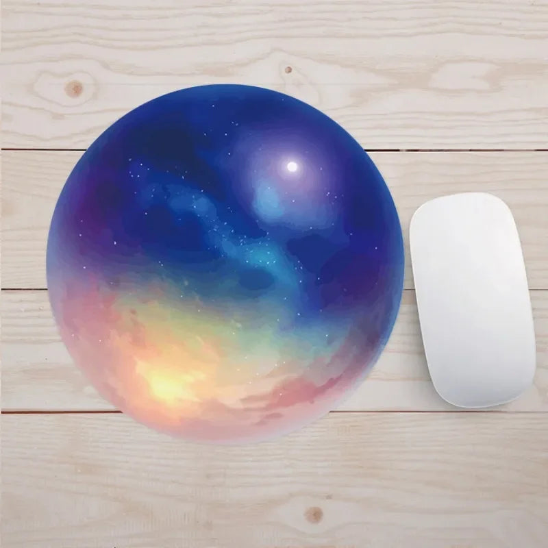 19 Styles Fashion Planets Mouse Pad Round Computer Mouse Pad Gaming Mouse Pad for Pc Laptop Desk