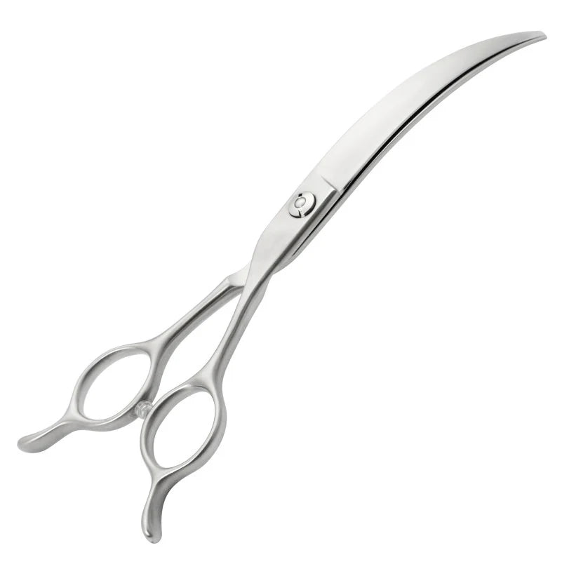 Dog Grooming Scissors Professional 7.5" Big Curved Scissors Pet Scissors for Groomer Dog Beauty Shears ножницы tijeras tesoura