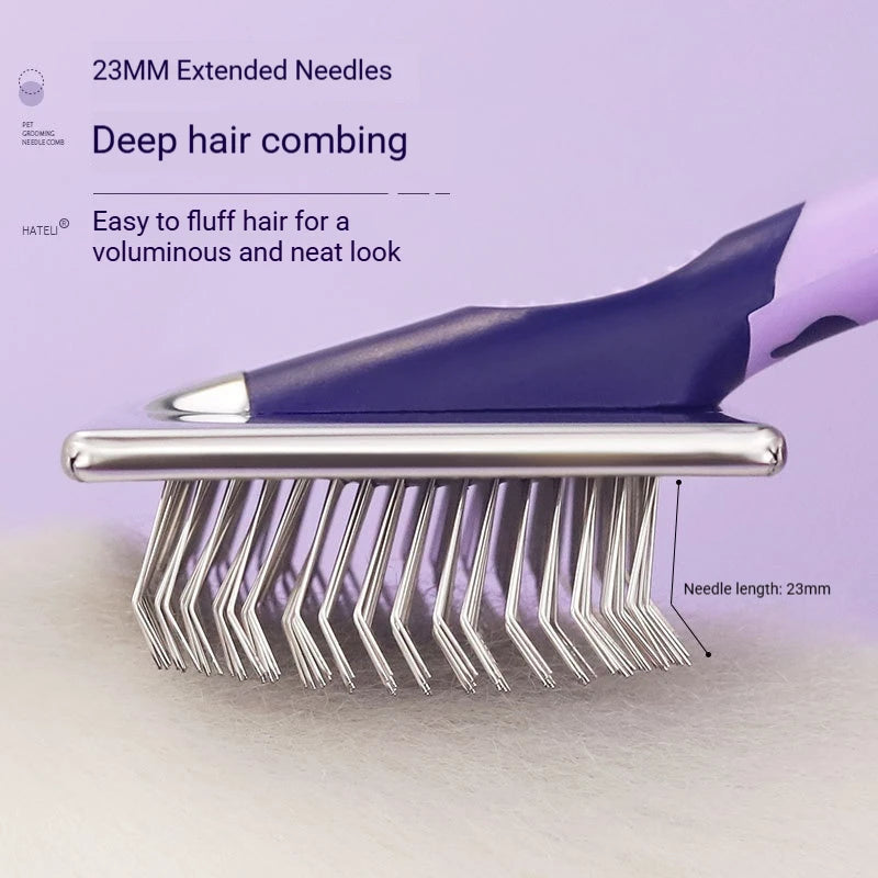 Pet Grooming Products Cleaning Medium and Large Dogs Dogs Cats Thick Hair Long Hair Extended Needle Pulling Needle Comb